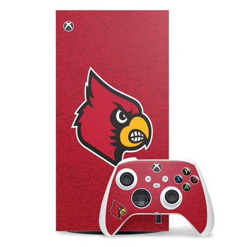 University of Louisville Red Background Xbox Series X Skins
